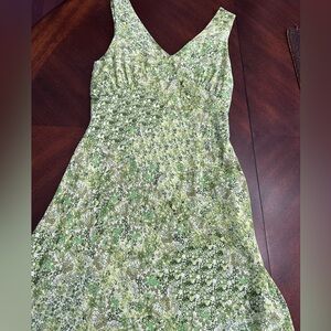 Wild Fable Green Floral Lightweight Dress Small